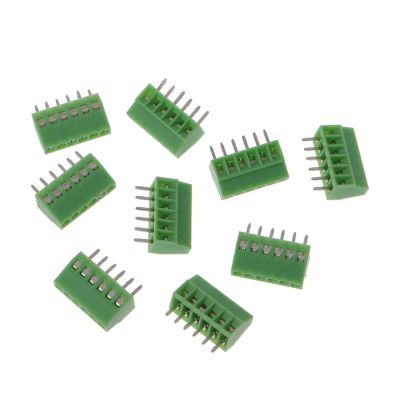 10ชิ้น2Pin-10Pin สกรู PCB ติดตั้งเทอร์มินัลบล็อกเชื่อมต่อ2.54มิลลิเมตรสนาม