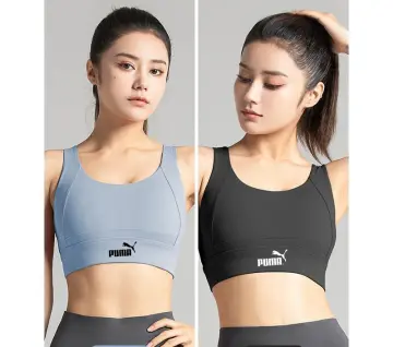 Breathable Zip Front Sports Bra Shockproof Wirefree Running Vest