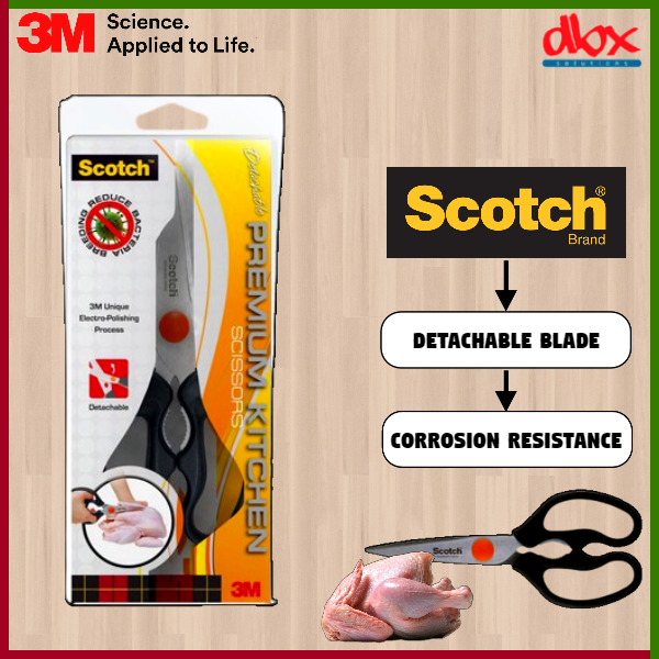3M Scotch Detachable Premium Kitchen Scissors Lazada