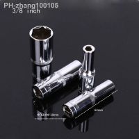 3/8 quot; CR-V Lengthened Type 6-24mm Universal Socket Wrench Head Set Inner Hexagon Spanner Allen Head Auto Repair Tools 63mm Length