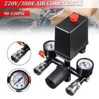 【hot】℗₪  4 Port Air Compressor 220v/380v All Bracket With Manifold Pressure Regulator Aluminum Alloy Safety