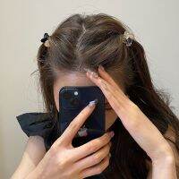 [COD] High-end sentimental love clip half-tie hair forehead bangs niche design accessories female broken