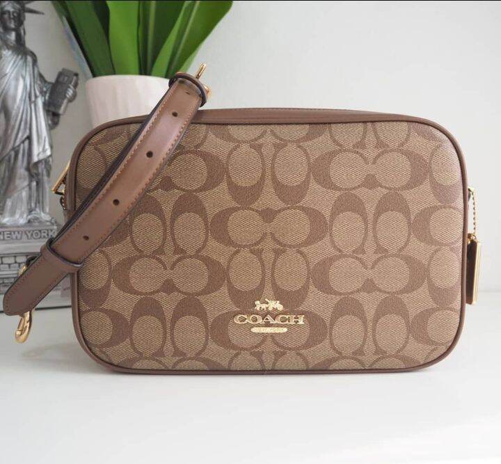 Original Coach Jes Crossbody In Signature Canvas Women's Crossody Bag