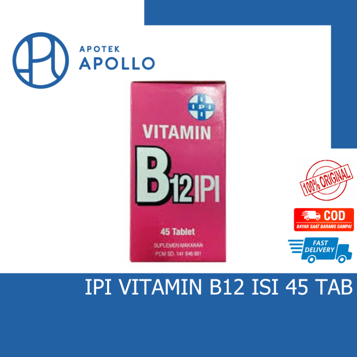 VITAMIN B12 IPI ISI 45 TABLET | Lazada Indonesia