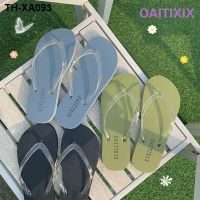 Article carefully flip-flops female ins tidal flat outside the sea clip toe transparent beach slippers cool summer