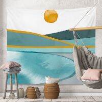 Tapestry Nordic Simple Morandi Sun Moon Natural Scenery Home Decoration Background Wall Cloth Tablecloth