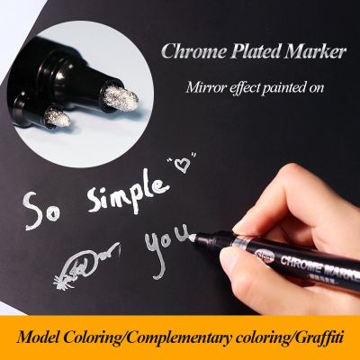 Sipa Chrome Plated Marker Drawing Signature Pen Scratch Repair Paint Pen Stainless Steel Metal Mirror Chrome-plated Marker