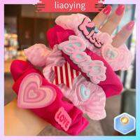 LIAOYING แฟชั่นสำหรับผู้หญิง ตุ๊กตาบาร์บี้ scrunchie อีลาสติก สีทึบทึบ ยางรัดผม ของใหม่ อุปกรณ์เสริมผม เชือกมัดผม สำหรับผู้หญิง