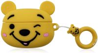 Airpod pro Protective Silicone Cartoon Fashion Cute Design（Pooh Bear）cartoonFunny Headphone Accessories