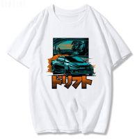 Initial D JDM Men T Shirt Japanese Car Streetwear  Print 2023 Summer Nissan Silvia Dorifto Casualドリフト Short Tees dropshipping XS-6XL