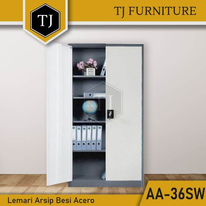 Acero Loker Besi / Lemari Arsip / Locker Kantor Besi 2 Pintu Swing ...