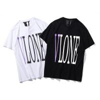 ใหม่ เสื้อยืดแขนสั้น คอวี พิมพ์ลายตัวอักษร Vlone ทรงหลวม ขนาดใหญ่ สําหรับผู้หญิง และผู้ชาย  ผ้าฝ้ายแท้S-5XL