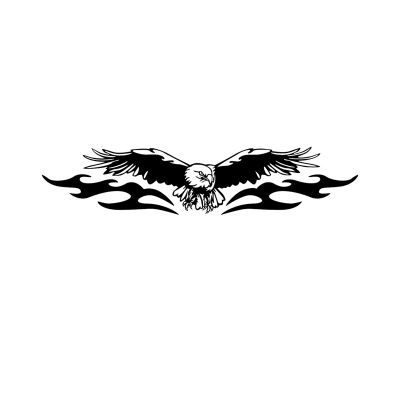 【CW】 Fashion AMERICAN EAGLE FULL WING Car Sticker Automobiles Motorcycles Exterior Accessories Vinyl Decals19cmx4cm