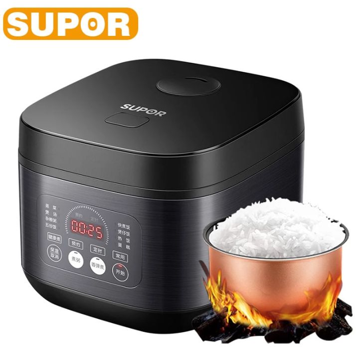 SUPOR Rice Cooker 4L Blue Diamond Thick Kettle Liner 3-8 People Use 8 Menus  Home Smart Rice Cooker 40FC776