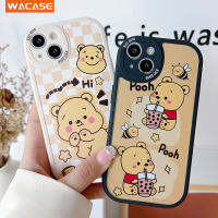 เคสโทรศัพท์วินนี่เดอะพูห์สำหรับ Samsung Galaxy A24 4G A54 A34 A14 A13 A04 A52 A52S A73 A72 A33 A53 A23 5G LTE เคสการ์ตูนกันกระแทกซิลิโคนนิ่มฝาครอบป้องกันเลนส์กล้อง