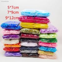 ▫ 100pcs/lot 5x7 7x9 9x12CM Organza Bags Wedding Party Christmas Decoration Drawstring Gift Bag Pouch Jewelry Packaging Bags