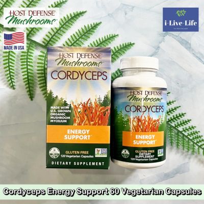 Cordyceps Energy Support 60, 120 Vegetarian Capsules - Host Defense Mushrooms™
