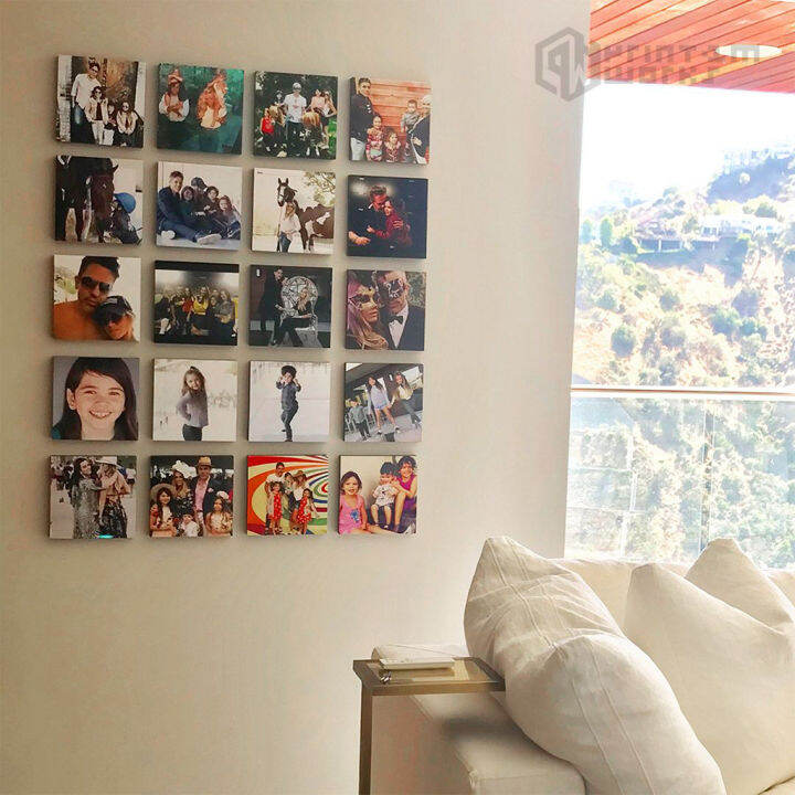 Personalized Photo Tiles Wall Decor on Sintra Board 3mm Modern Wall