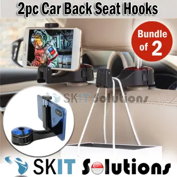 2 in 1 Car Headrest Hidden Hook, 2023 New 2 in 1 Car Seat Headrest Hook,  360°Rotation Headrest Hooks with Phone Holder, Universal Multifunctional  Car