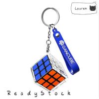 ◑ Lauren GAN328 Mini Magic Cube Keychain 3x3 Puzzle Speed Cubes Key Chain Stress Relief Educational Toys