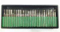ใหม่30ครีบเพชรสำหรับ Dremel ชิ้นส่วนแกะสลักเครื่องเจียร์แกนทำร่องสว่าน3Mmshank 30 In 1ส่วนประกอบเครื่องเจียเข็มขัด