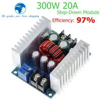 300W 20A DC-DC Buck Converter Step Down โมดูลคงที่ปัจจุบัน LED Driver Power Step Down โมดูลแรงดันไฟฟ้า Capacitor Electrolytic-Yunjuek