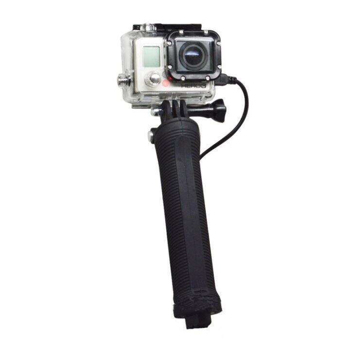 ไม้เซลฟี่ขาตั้งกล้องมือจับพร้อมชุดกล้องถ่ายภาพ-gopro-hero-3300mah-พลังงานสำรองสำหรับ7-6-5-4-3-3เสี่ยวหมี-yi-sjcam