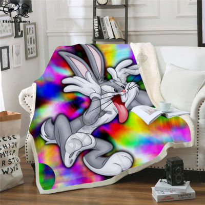 Bugs Bunny Fleece Blanket 3D full printed Wearable Blanket Adultskids Fleece Blanket drop shippng style -2