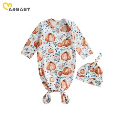 ma&amp;baby 0-12M Halloween Baby Boy Girl Costumes Newborn Infant Sleeping Bags Cute Pumpkin Print Long Sleeve Bedding
