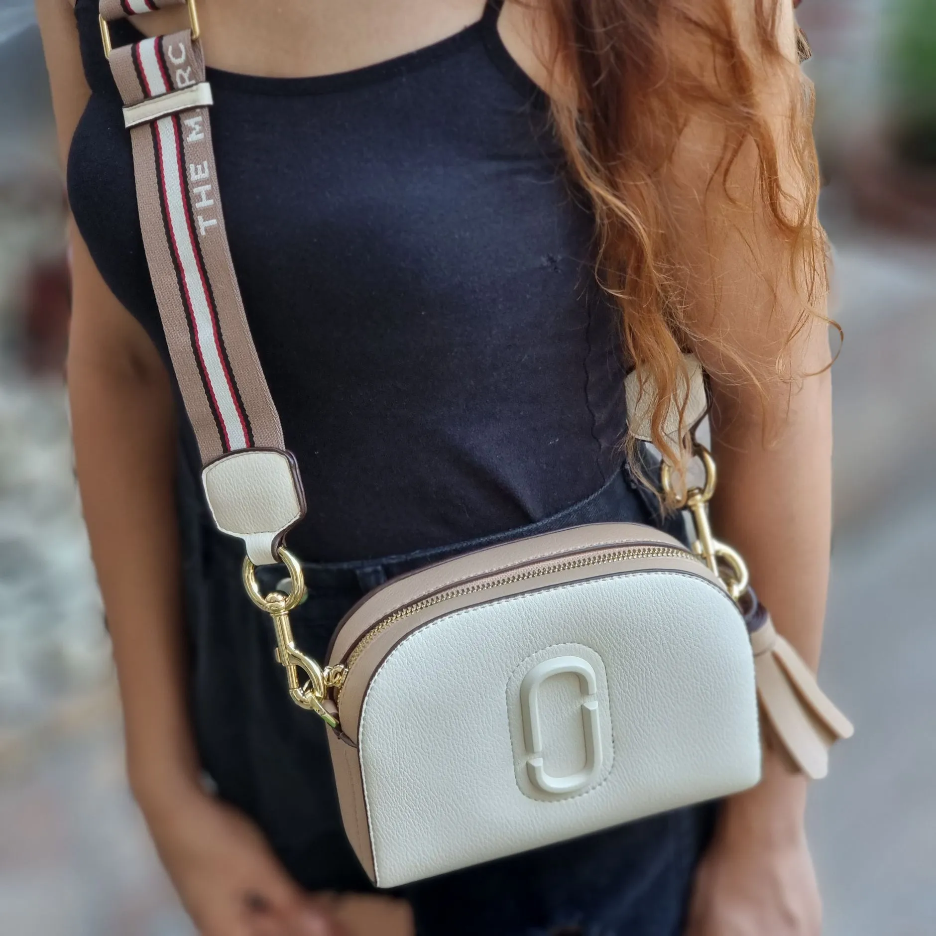 leather crossbody camera bag with fashion strap