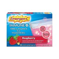 พร้อมส่ง Emergen-C Immune Plus Vitamin C Supplement Powder, Raspberry, 30 Ct