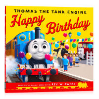 Small train Thomas and friends Thomas &amp; Thomas the tank engine happy birthday English original picture book paperback childrens English Enlightenment picture story book