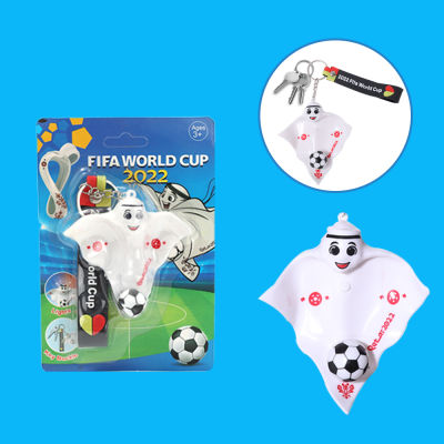 2022กาตาร์ World Cup Luminous Mascot พวงกุญแจเครื่องประดับพัดลมอุปกรณ์ตุ๊กตาตุ๊กตาขนาดเล็ก Cape ตกแต่งบ้าน Logistics Toys