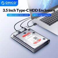 (ส่งจากไทย)ORICO (3139C3-EU/US Plug ) Transparent HDD Enclosure Case for 2.5 3.5 HDD SSD SATA to USB 3.1 Type C