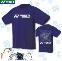 YONEX เสื้อเสื้อเชิ้ตแขนสั้นเทนนิสสำหรับทั้งหญิงและชายแห้งเร็วกางเกงขาสั้นเสื้อโปโลระบายอากาศได้ดีชุดกีฬาการแข่งขันเทนนิสหลวมและใส่สบายเสื้อผ้าลำลองทุกวัน