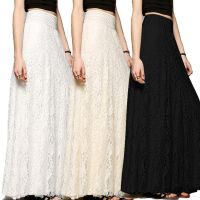 ☜☬◑ Summer Long Skirt Lace Cotton Skirt Lace Womens Long Design - Fashion Women High - Aliexpress