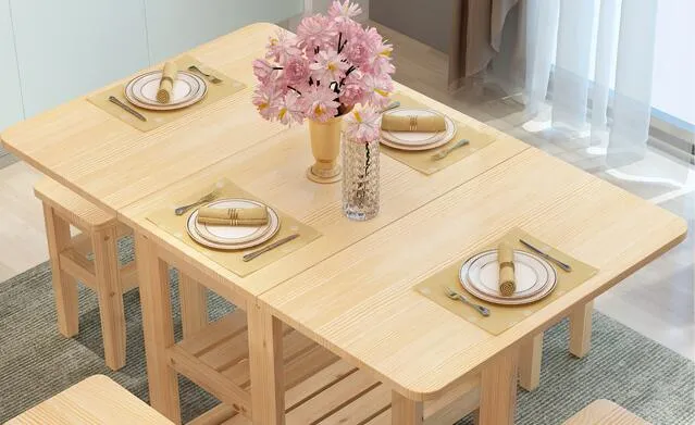 120x75x75cm Solid Wood Dining Table With Wheels 2 Layers Folding Kitchen Water Based Paint Island Cart Trolly Breakfast Bar Lazada Singapore 120x75x75cm Solid Wood Dining Table, Kitchen Island Dining Table On Wheels
