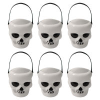 [Zeberdany] 6 pcs MINI Halloween Candy Bucket ถังขนมแบบพกพา Halloween PARTY Favor Trick or Candy treat Holder Candy Bucket