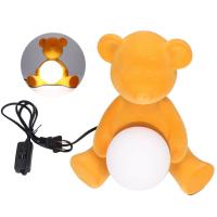 TOOLUP Cartoon Table Lamp LED Cute Decorative 3 Color Plug Powered Teddy Night Light for Children yellow