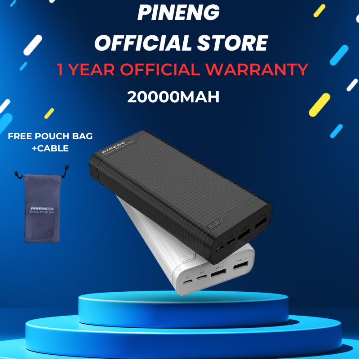 Pineng Powerbank PN932 20000mAh High Capacity Charge Power Bank Lazada