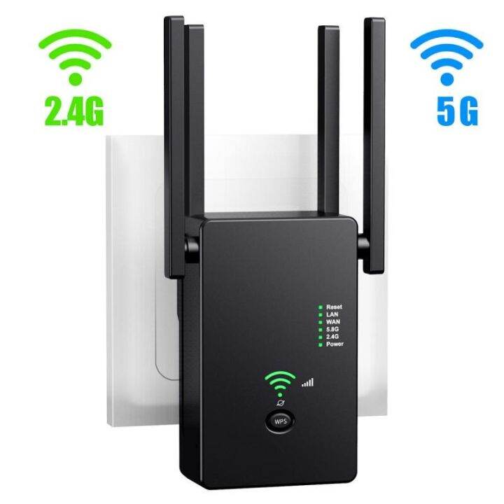 Range Extender Repeater AC1200M Booster Ess Point 2.4 5Ghz Dual Band