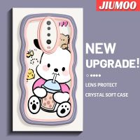 เคส JIUMOO สำหรับ Xiaomi POCO X2 POCO F2 Redmi เคส K30ลาย Pochacco น่ารักใหม่ Colour มาการอนคลื่นกันกระแทกแบบใสนิ่มเคสมือถือโปร่งใสลายกล้องถ่ายรูปสร้างสรรค์เคสป้องกันซิลิกาเจล