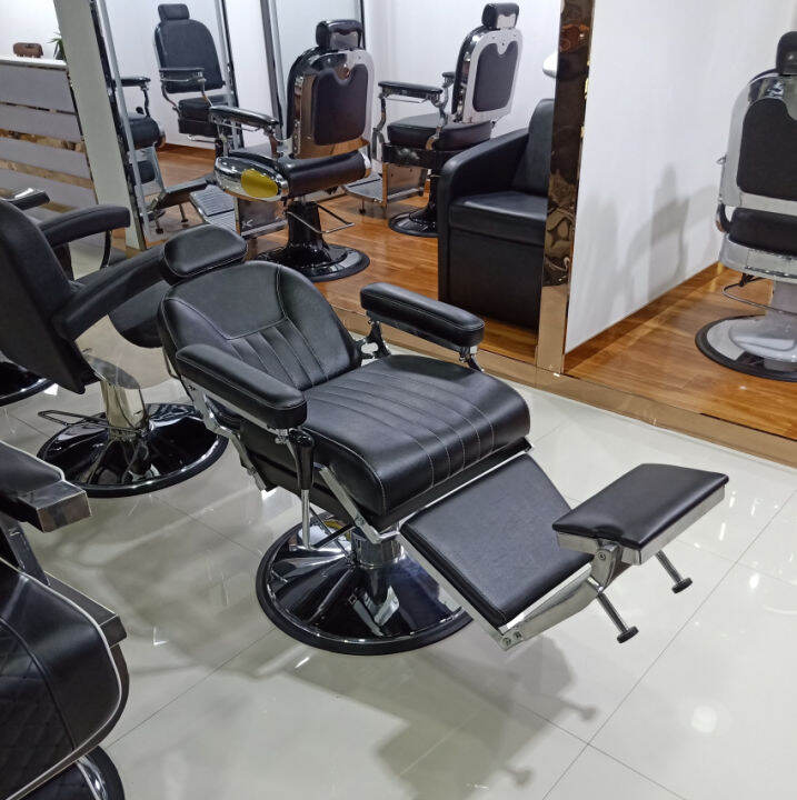 barber-chair-modernluxury-เก้าอี้ร้านเสริมสวย-เก้าอี้ตัดผมชาย-เก้าอี้ตัดผม-เก้าอี้บาร์เบอร์เก้าอี้ร้านทำผม-ฐานสแตนเลสสีเงิน