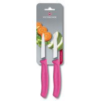 Victorinox มีดครัว Kitchen Knives - Paring Knife Swiss Classic, Pink,2 pcs Blister (6.7606.L115B)