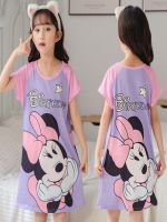 Summer Girl Nightgown Cartoon Pajamas Dress for Kids Teenager Night Dress 3-10 Years Baby Nightdress Cute Children Clothing