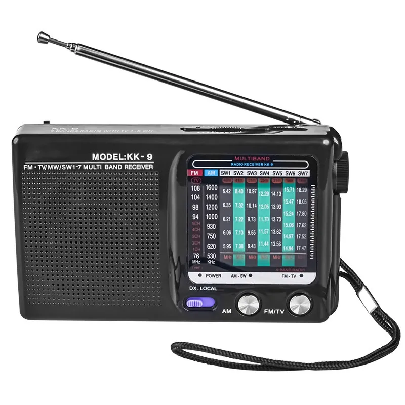 AM/FM/SW Portable Radio Operated for Indoor, Outdoor & Emergency Use Radio  with Speaker & Headphone Jack 