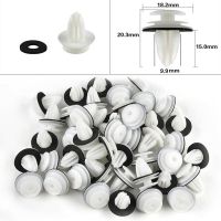 50Pcs Universal Auto Fastener Clip คลิปยึดแผงประตูถาวร คลิปกันชนภายใน Fender Screw Rivet Fastener คลิปยึด