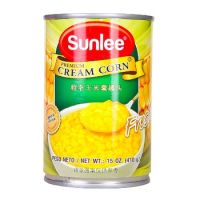 สินค้านำเข้า? Sunlee Cream Corn 410g ซันลี่ ครีมข้าวโพด 410g