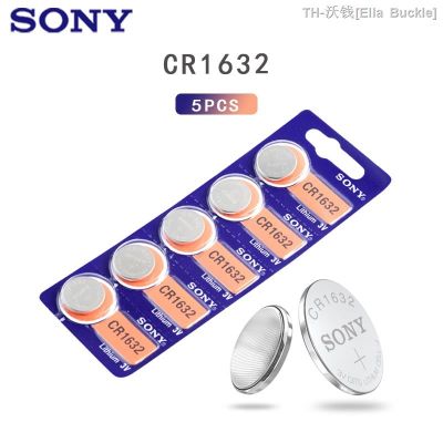 5Pcs original new battery for Sony cr1632 3v button cell coin batteries for watch computer ECR1632 cr 1632 Lithium Batteries  New Brand  Ella Buckle