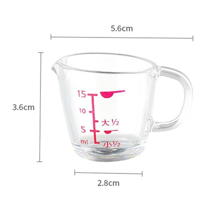 （Measuring Tools ）15Ml Graduated Measuring Cup Graduated Clear Plastic
